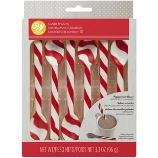 Peppermint Flavored Candy Cane Edible Shot Glass 1.76oz x 12 glasses (a 12  pack)
