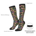 thumbnail image 4 of Yiaed Snake And Flower Print Great elasticity Adult Stockings Sports socks for Men and Women, 4 of 6