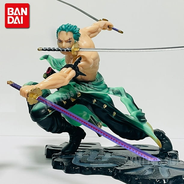Hot One Piece 10 cm Anime Figura GK Roronoa Zoro Three-blade Sa-maximum Manga Anime Estatua Figura de acción Colección Modelo Kid Toy Dengxun unisex