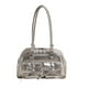 thumbnail image 3 of Bolso de hombro de piel sintética para mujer, estilo informal, con lazo, para viaje Plata, 3 of 9