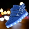 thumbnail image 6 of REDARER Boys' LED Light Up Sneakers – 7-Color USB Rechargeable High Top Luminous Shoes,for Sze 11-11.5 Years, 6 of 9