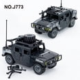 thumbnail image 4 of Bloques de construcción para niños, juguete de ladrillos para armar vehículo todoterreno armazón militar Humvee Jeep H1, serie WW2, ideal para regalo, 2 modos, 2024,No Box, 4 of 6