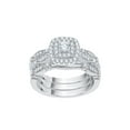 thumbnail image 1 of Diamond Bridal Set in Sterling Silver (1/2 cttw) (I-Color, SI3-I1 Clarity) (Size-8), 1 of 2