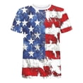 thumbnail image 5 of UVEASISHA Patriotic Shirts for Men Fourth of July Short Sleeve Crewneck Tees USA 250th Anniversary Shirt Mens T-Shirts American Flag Graphic Tee Sky Blue L, 5 of 6