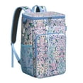 thumbnail image 1 of Natural Insulated Cooler Backpack - 20L Soft Cooler Bag, Floral Design for Picnic & Camping, 1 of 5