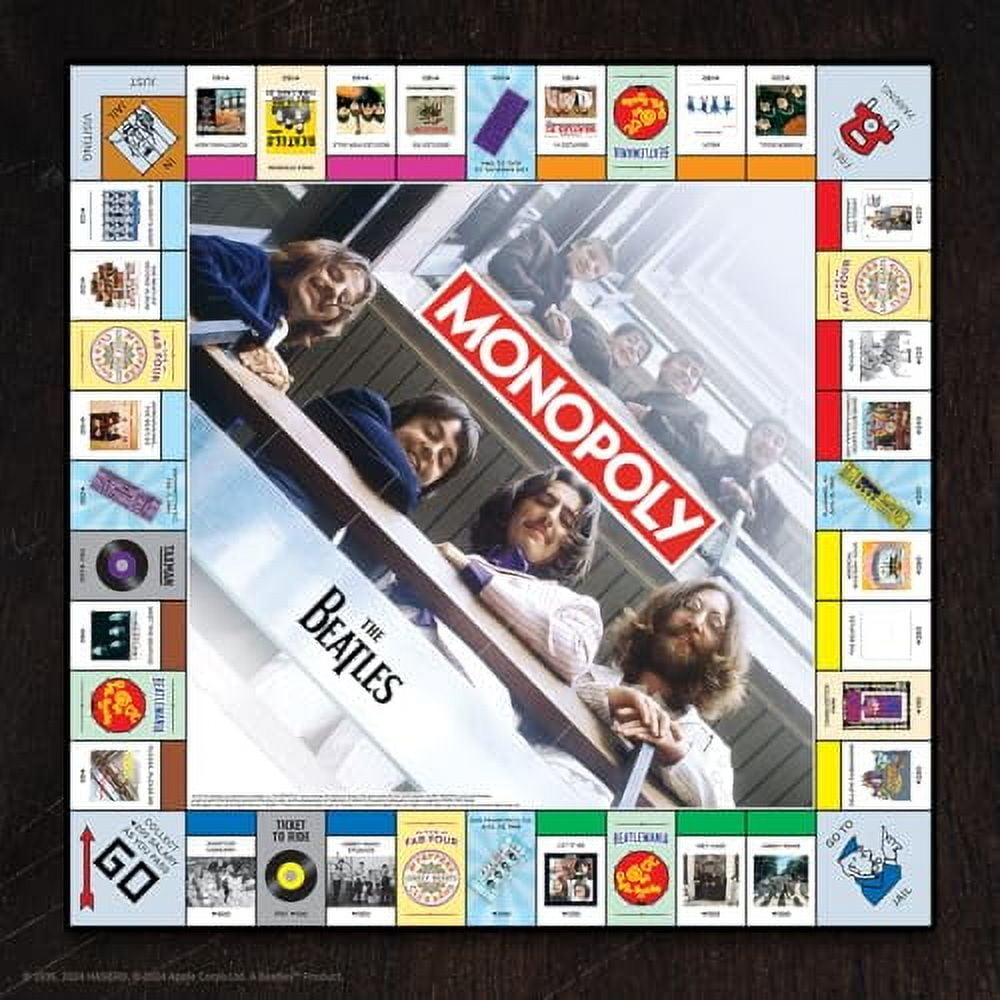 MONOPOLY: The Beatles - Collectible Licensed Edition, Strategy Board Game, Based On The Iconic Rock Band's Discography, Family Ages 8+, 2-6 Players