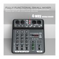 thumbnail image 3 of Mixer 48V Power USB Studio Sound Mixers Bluetooth DJ Console Mixing for Karaok, 3 of 10