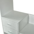 thumbnail image 5 of ModMakers 31.5 "W Wood Closet System, Walk In Closet System with Drawers, Heavy Duty Clothes Rack with Hanging Rods, Built In Closet Garment Rack With Max Load 1000 LBS, White, 5 of 7