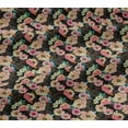 thumbnail image 4 of oneOone Cotton Jersey Black Fabric Florals Diy Clothing Quilting Fabric Print Fabric By Yard 58 Inch Wide, 4 of 4