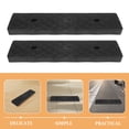 thumbnail image 3 of WRITWAA 2Pcs Black PE Car Curb Ramp For Vehicles With NonSlip Grip Design And Height Compatibility, 3 of 8