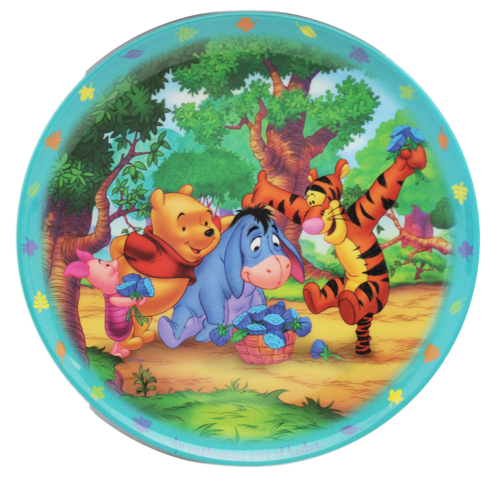Winnie The Pooh Melamine 3 Section Childrens Dinner/Lunch/Breakfast Plate Winnie The Pooh Makes Mealtime Fun