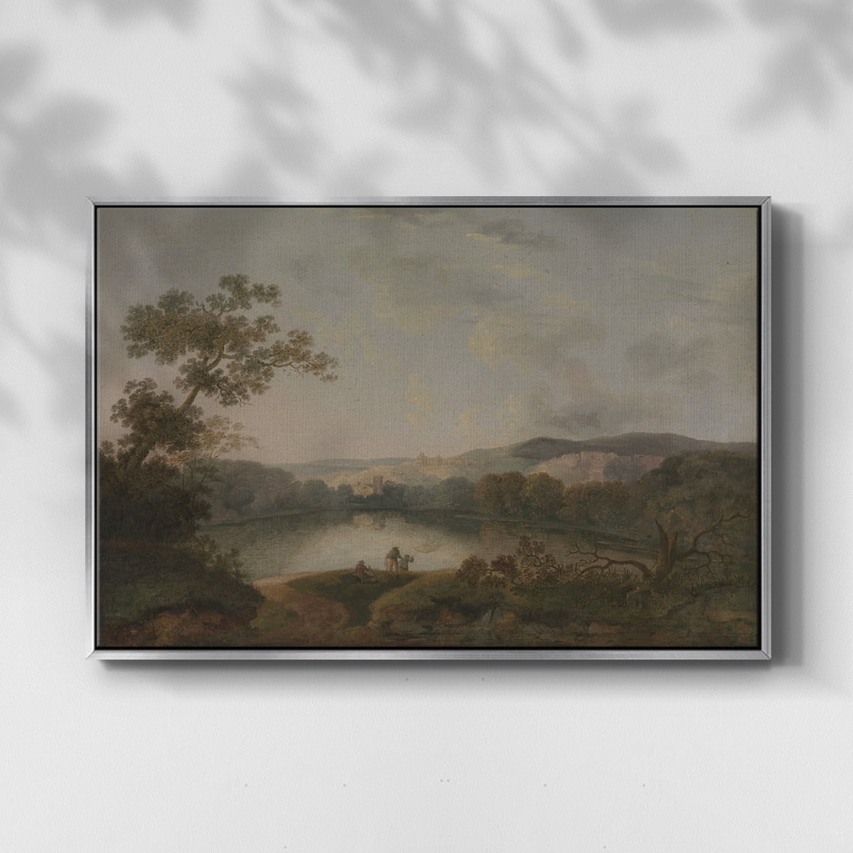 Vintage Landscape-XXVII By Wexford Home Framed in Silver Wood Gallery Wrapped Canvas 17 in. x 25 in.