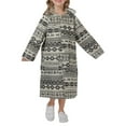 thumbnail image 3 of Shadoumai Girls Raincoat With Hood And Pockets Lightweight Outerwear For Daily School Outdoor Activities 3 14 Years Old, 3 of 8