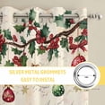 thumbnail image 6 of Gingerbread Christmas Kitchen Curtains Window Panels, Xmas Balls Branches Beige Rustic Insulated Window Treatment Curtain, Grommet Curtains for Bedroom/Living Room/Bathroom, 2 Piece 42"Wx45"L, 6 of 8