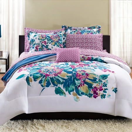 Mainstays Floral Bed in a Bag Bedding Set - Walmart.com