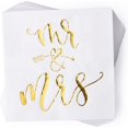 thumbnail image 1 of HornPro Gold&White Disposable Napkins, 1 Count, Paper, 1 of 6