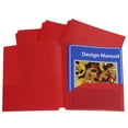 thumbnail image 3 of C-Line Two-Pocket Poly Portfolios with Three-Hole Punch, Red, Box of 25, 3 of 7