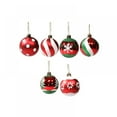thumbnail image 5 of Novobey Christmas Balls Ornaments Shatterproof Christmas Ornaments 6PCS 2.36" for Xmas Christmas Tree Decorations, Hanging Christmas Ball Set for Holiday Wedding Party Decoration, 5 of 7
