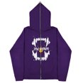 thumbnail image 4 of Sudaderas oscuras europeas y americanas para hombre y mujer, sudaderas con capucha góticas para parejas, sudaderas de Cremallera larga de talla grande Harajuku 2023, 4 of 5