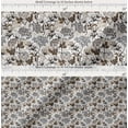 thumbnail image 2 of Soimoi Brown Cotton Voile Fabric Leaves & Peony Floral Print Fabric by Yard 42 Inch Wide, 2 of 7