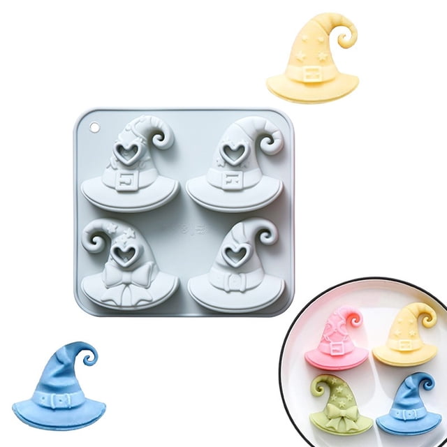 Halloween Witch Hat Silicone Mold | Non-Stick Chocolate Candy Mold | Baking Essentials | Multifunctional Cake Decorating Tool