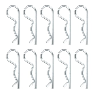 2 Pins R Clip En Acier Carbone 5mm X 100mm - Argenté, Neufs Uxcell - Pour Attelage, Bricolage