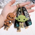 thumbnail image 3 of Llavero de la película Disney Star Wars Darth Vader Stormtrooper Imperial Yoda Baby Doll llaveros llavero para niños regalos, 3 of 4