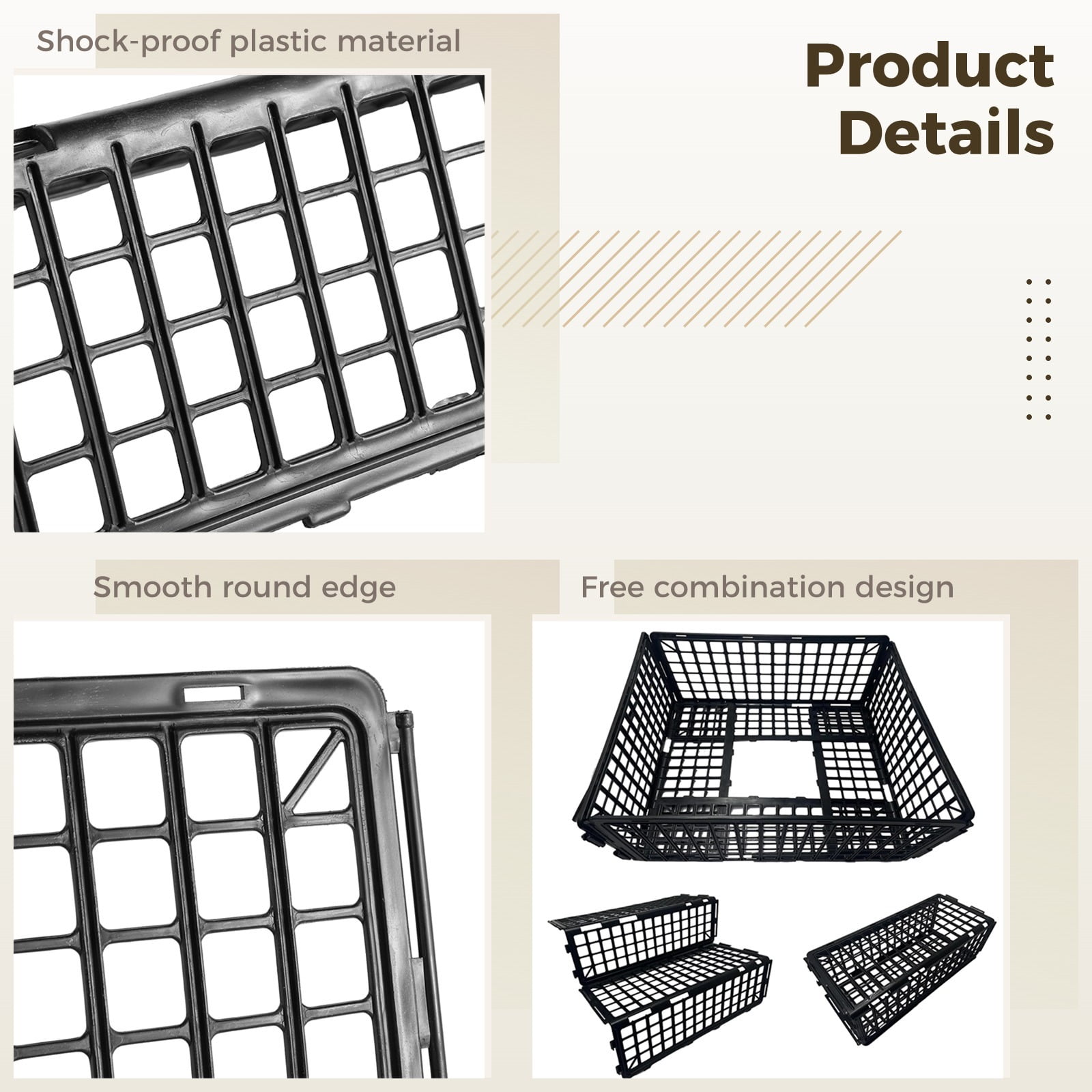 12 Pcs Under Couch Blockers, Furniture Underneath Stoppers, Plastic Under Bed Blockers, Couch Gap Protectors, Spliced Barriers to Stop Pets or Small Items from Going Under Sofa, Bed