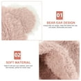 thumbnail image 3 of TABLETREANDS Gorro Beanie Para Mujer Rosa Con Orejas De Animal Y Abrigador, 3 of 6