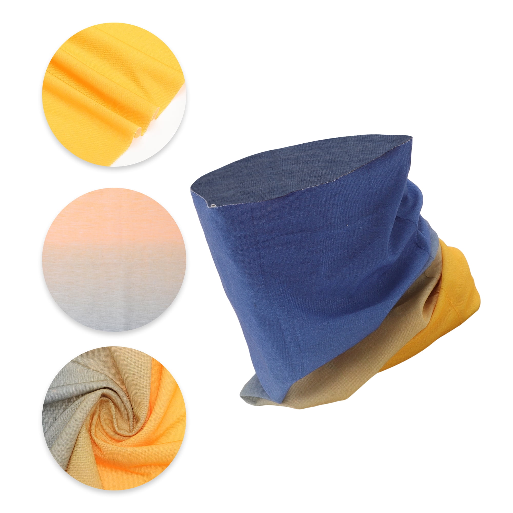 Unique Bargains Cooling Face Scarf Mask 1 Pc Blue, Yellow