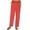 Red, variant on Ecqkame Women's Casual Cotton Linen Baggy Pants Women's Fashion Casual Spring And Summer Solid Color Loose Full Length Pants Beige M