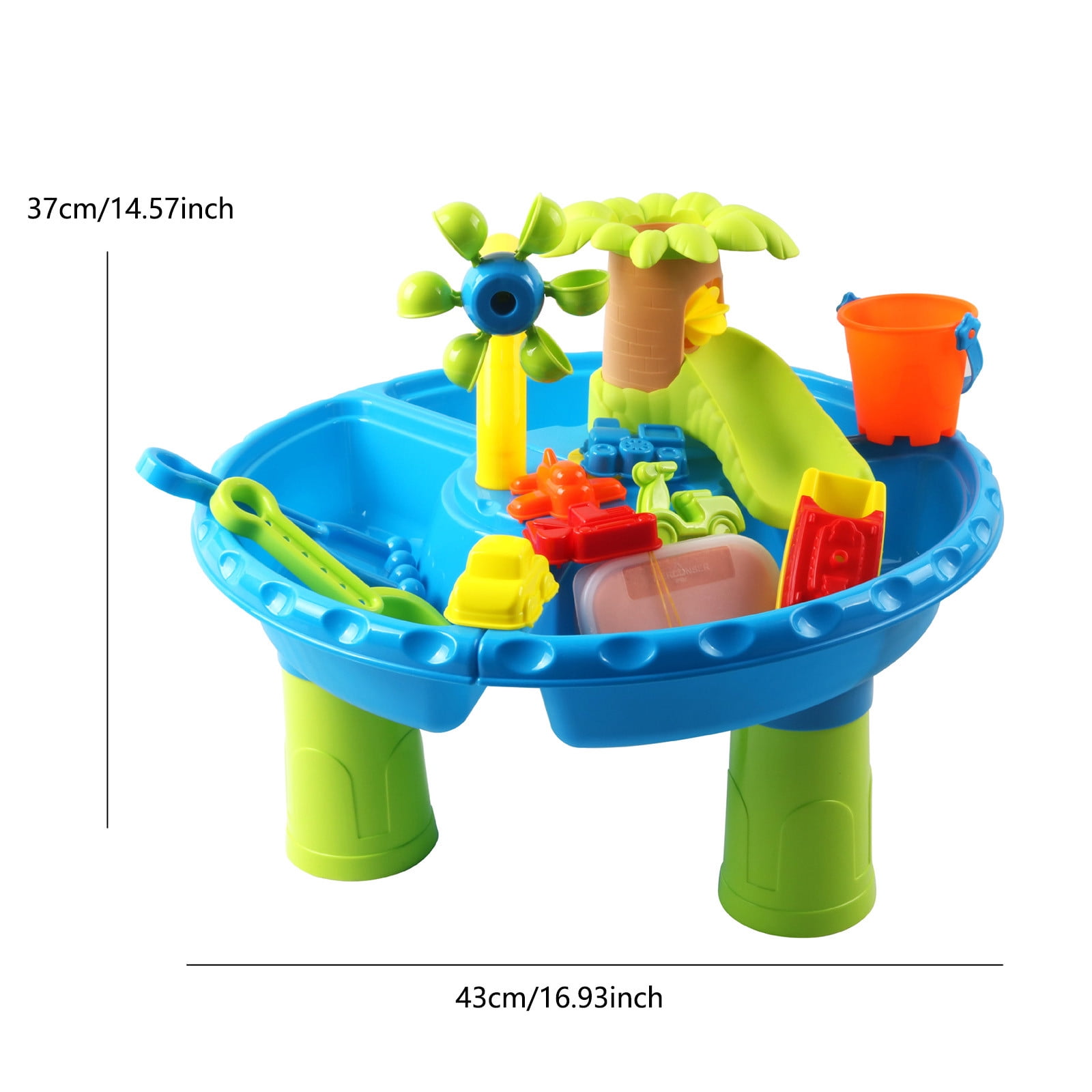 Kids Beach Toys Sand and Water Play Set Outdoor Summer Durable Sandbox Tools for Children Kids Sand and Water Table â 24 Piece Sensory Activity Play Set for Toddlers