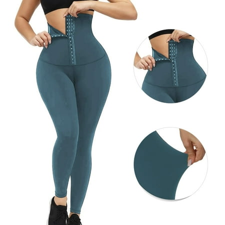 

High Waist Trainer Corset Leggings for Women Tummy Control Cincher Slim Push Up Body Shaper TIK Tok Fitness Pants
