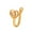 F, variant on Nose Jewelry U Shaped Fake Nose Ring Crystal Studded Butterfly Nose Nail No Hole Nose Clip Piercing Jewelry