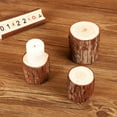thumbnail image 3 of Wooden Stump Candle Holder Tree Tea Light Holder Craft Display Wooden Base Wedding Centerpiece, 3 of 6