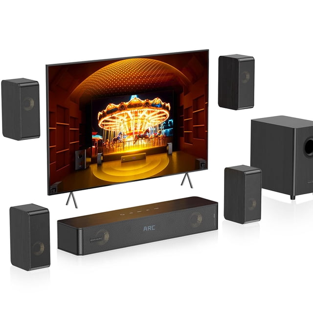 Barra de sonido Hiwill-Audio HiPulse N512 5.1.2 400W con subwoofer