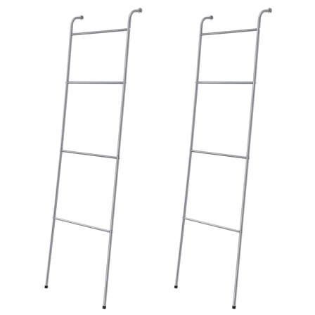 2 Pack Blanket Ladder Bathroom Towel Rack Decorative Towel Rack 4 Layer Blanket Rack