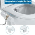 thumbnail image 4 of Non-Electric Slim Bidet Attachment for Toilet – Dual Self-Cleaning Nozzles, Adjustable Water Pressure, Feminine & Rear Wash, Brass Inlet, Easy Installation – Multiple Color & Trim Options Available, 4 of 8