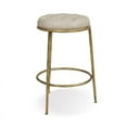 thumbnail image 6 of Home Square 26" Hammered Backless Round Bar Stool in Brass - Set of 2, 6 of 11
