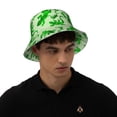 thumbnail image 4 of Fotbe Green Lizard Sombrero Tipo Pescador con Estampado – Sombrero de Sol de Algodón de Moda para Playa, Golf, Pesca, 4 of 6