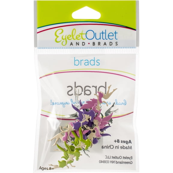 Eyelet Outlet Shape Brads 12/Pkg-Fairy