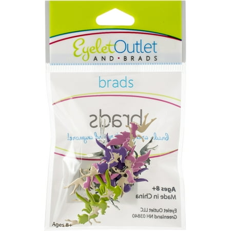 

Eyelet Outlet Shape Brads 12/Pkg-Fairy