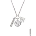 thumbnail image 2 of Delight Jewelry Silvertone Mother Daughter Friends Forever Bar Let Things Go Fall Zoey Charm Necklace, 28", 2 of 4