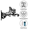 thumbnail image 6 of Plant Hangers Outdoor,Plant Hanger Bracket,10In Metal Hanging Plant Bracket With Beautiful Bird Pattern – Anti Rust Plant Hooks For Hanging Baskets, Bird Feeder, Windchime, Lantern, 6 of 6