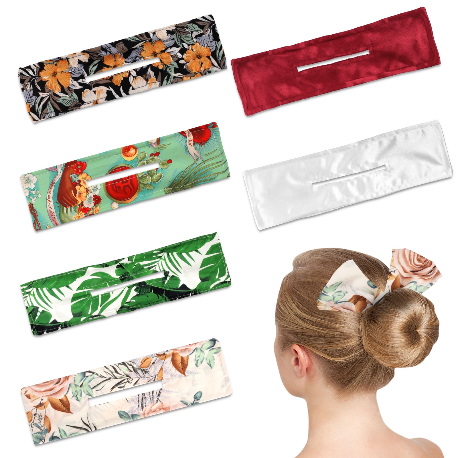 6pcs Hair Bun Maker, EEEkit Deft Hair Bun Maker, Hair Curler Bun Maker for Hair French Bow Twist Maker, Classy Multicolor Magic Clip, Donut Bun Former Maker for Women Girls Hair Accessory
