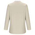 thumbnail image 4 of Womens Cotton Linen Tops V-Neck Half Sleeve Solid Casual Button down Shirts Comfy Loose Fit Flowy Tunic Tops Lightweight Summer Blouse, 4 of 4