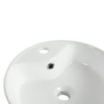 thumbnail image 6 of LiviNest Round Ceramic Above Counter Bathroom Sink: Compact 16.5" Vanity Art Basin - White Porcelain Material & Easy Installation for Small Space Design, 6 of 6