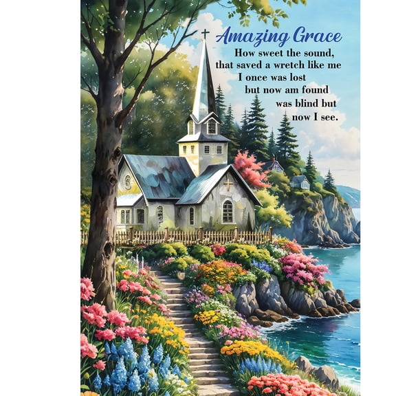 Briarwood Lane Everyday Garden Flag 12x18 For Outdoor Amazing Grace Garden Flag Flags For Outside