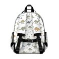 thumbnail image 3 of Alphabet Dinosaur Names Chart Pattern Cute School Backpack Bag for School with Padded Back and Adjustable Shoulder Straps 15.25"x11.5"x5.25", 3 of 5