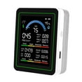 thumbnail image 2 of Mini monitor de calidad del aire analizador de aire recargable portátil pantalla digital de alta Blanco, 2 of 9